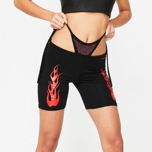 O mighty - thong cut biker shorts